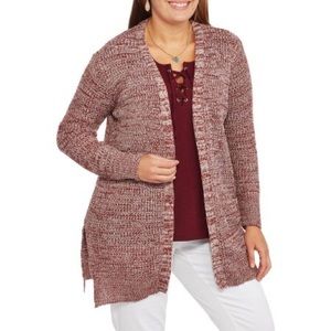 NWOT Fried Brick Waffle Cardigan